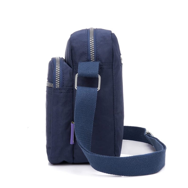 KARRESLY Casual Nylon Purse Handbag Crossbody Bag Waterproof Shoulder Bag for Women (Dark blue) - Image 2